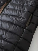 Kadın Uzun Kollu Kapşonlu Cep Detaylı Fermuarlı Orta Boy Mont - 6