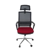 Uzay Ofis Nehir Müdür Koltuğu - Bordo - 5