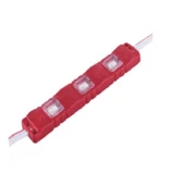 3lü Enjeksiyon Kasa Modül Led 12V, Arkası Yapışkanlı 12 Volt 3lü 5630 LED - Kırmızı - 1