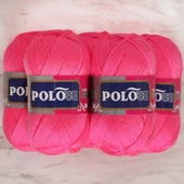 Polosu Lüks Patik El Örgü İpi 375 Koyu Şeker Pembe ( 5 Adet ) - 2