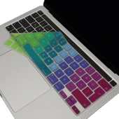 MacBook Pro Klavye Koruyucu Türkçe Baskı Dazzle Renk İnce Silikon A2251 A2289 A2338 A2141 thumbnail 1