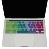 MacBook Pro Klavye Koruyucu Türkçe Baskı Dazzle Renk İnce Silikon A2251 A2289 A2338 A2141 thumbnail 3