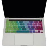 MacBook Pro Klavye Koruyucu Türkçe Baskı Dazzle Renk İnce Silikon A2251 A2289 A2338 A2141 - 3