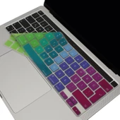 MacBook Pro Klavye Koruyucu Türkçe Baskı Dazzle Renk İnce Silikon A2251 A2289 A2338 A2141 - 1