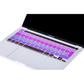 Macbook Pro 13inç M1-M2 Klavye Koruyucu Ombre Türkçe Q (Touchbarlı) A2338 A2289 A2251 A2141 ile Uyumlu - 7