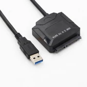 Usb 3.0 Adaptörlü 2.5 İnç-3.5 İnç Sata Harddisk Bağlantı Kablosu - 7