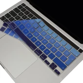 Macbook Pro 13inç M1-M2 Klavye Koruyucu Ombre Türkçe Q (Touchbarlı) A2338 A2289 A2251 A2141 ile Uyumlu - 3
