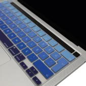 Macbook Pro 13inç M1-M2 Klavye Koruyucu Ombre Türkçe Q (Touchbarlı) A2338 A2289 A2251 A2141 ile Uyumlu - 10