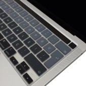 Macbook Pro 13inç M1-M2 Klavye Koruyucu Ombre Türkçe Q (Touchbarlı) A2338 A2289 A2251 A2141 ile Uyumlu - 9