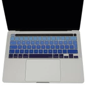 Macbook Pro 13inç M1-M2 Klavye Koruyucu Ombre Türkçe Q (Touchbarlı) A2338 A2289 A2251 A2141 ile Uyumlu - 6