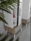 Erezoğulları Mobilya Asil Kapaklı Çekmeceli Kitaplık 55x45x172cm - 3