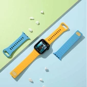 Apple Watch Ultra 2 49mm Redclick Krd-73 Şeritli Ultra Hafif Silikon Kordon - 3
