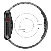 Apple Watch Ultra 2 49mm Kordon Krd-63 Paslanmaz Metal Kobra Tasarım Kordon thumbnail 8