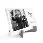 2025 Atatürk Takvimi, Atatürk Masa Takvimi, 2025 Takvim - Gri Renk - 3