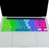 MacBook Pro UK İngilizce Klavye Koruyucu ISO Ters L Enter Silikon Touch Bar 13 M1-M2 ve 16 inç thumbnail 3