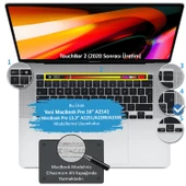 Macbook Pro Klavye Koruyucu M1-M2, 13inç Dazzle (UK-EU İngilizce) A2338 2289 2251 A2141 ile Uyumlu - 3