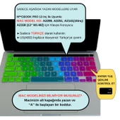 Macbook Pro Klavye Koruyucu 13inç M1-M2 (US to TR) Dazzle A2338 A2289 A2251 A2141 ile Uyumlu - 2