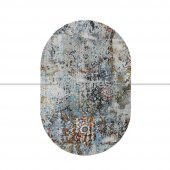 Modern Renkli Oval Halı 7/25 9022  Çok Renkli 200 x 290 - 1