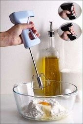 Kitchen Whısk Elden Basmalı-metal Luks Çırpıcı(el Mikseri) - 1