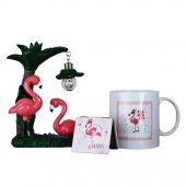 Flamingo Işıklı Biblo Flamingo Cep Aynası Flamingo Kupa - 1