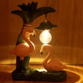 Flamingo Işıklı Biblo Flamingo Puf Yastık Flamingo Cep Aynası - 2