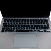 Macbook Air M1 13inç Klavye Koruyucu Kılıf TouchID'li (UK-EU İngilizce) A2337 A2179 ile Uyumlu - 4