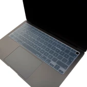 Macbook Air M1 13inç Klavye Koruyucu Kılıf TouchID'li (UK-EU İngilizce) A2337 A2179 ile Uyumlu - 7