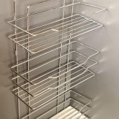 Hometarz Krom Raf 3 Katlı Banyo Düzenleyici Şampuanlık Paslanmaz - 6