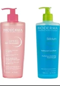 Bioderma Sensibio Foaming Gel 500 ML + Sebium Foaming Gel 500 ML PUANSIZ - 1