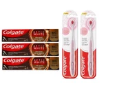 Colgate Optic White Kahve Çay ve Tütün Kullanıcıları Macunu 125Ml+Foamsoft Diş Eti Masajı Fırça3+2 - 1