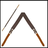 Uyguna-Yakala Deri - Kahve Tüfek Askı Kayışı -041-K - 2