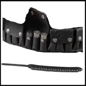 Uyguna-Yakala Siyah - Suni Deri Fişeklik Kapaklı - 052-S thumbnail 2