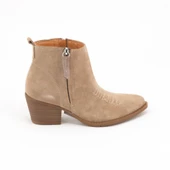 MAMMAMİA D24KB-1720 TOPUKLU SÜET DERİ WESTERN KADIN BOT thumbnail 4