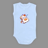 Uyuyan Kedi Baskılı Bebek Çıtçıtlı Body Uzun Kısa Kolsuz Mnk682 thumbnail 9