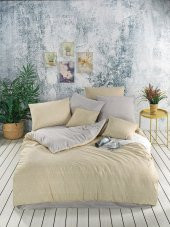 BEGENALHOME Pamuklu Kahve Dream Nevresim Takımı Çift Kişilik - 1