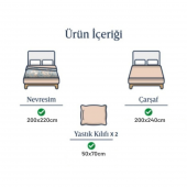 BEGENALHOME Pamuklu Kahve Dream Nevresim Takımı Çift Kişilik - 2