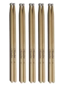 Mendini Baget Plastik Uçlu 5 Çift - Davul - Bateri Bageti Drumsticks 5a Pürüzsüz Yüzey - 1