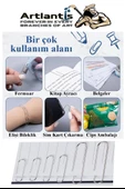 Metal Ataş No 4 33 mm 250 li 1 Paket Nikel Kaplama Metal Ataç Dayanıklı Paslanmaz 20 Sayfa Kapasiteli Ofis Okul Büro - 5
