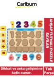 Özel Üretim Eğitici Öğretici Zeka Geliştirici Çocuk Ebeveyn Sayılar Ahşap Tutmalı Puzzle - 1