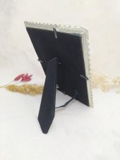 İncili Swaroski Taşlı Dekoratif Modern Masaüstü Camlı Fotoğraf Çerçevesi - 3