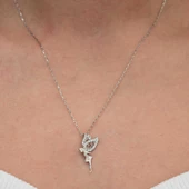 Gümüş Peri Kızı Kadın Kolye thumbnail 4