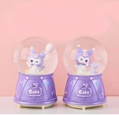 Kuromi Işıklı Müzikli Kar Küresi Orta Boy Alk3118 - 1