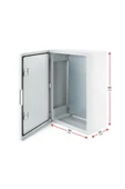 Akiş AKİŞ AKAB-500600 OPAK KAPAKLI ABS PLASTİK ELEKTRİK PANOSU (50x60x23 CM) - 3
