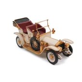 T.Concept Dekoratif Dayanıklı Metal Nostaljik Araba  Krem-Altın  Renk 1210E-3326 - 1