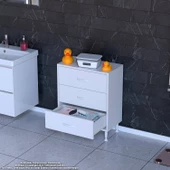 Modilayn SÖKE 3'lü Çekmece Banyo Dolabı 60x75x32,5 cm’ lik Çok Yönlü Çekmecelerle Daha Düzenli thumbnail 1