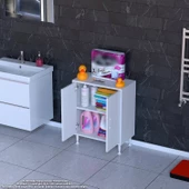 Modilayn SÖKE Küçük Alanlar İçin Akıllı Çözümler 65x75x32,5 cm’ lik 2 Kapaklı 2 Göz Raf Dolap thumbnail 1