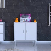Modilayn SÖKE Küçük Alanlar İçin Akıllı Çözümler 70x75x32,5 cm’ lik 2 Kapaklı 3 Göz Raf Dolap - 3