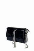 Kriste Bell Çapraz Askılı Kadın Çanta Siyah Rugan 26547 thumbnail 2