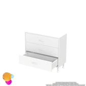 Modilayn SÖKE 3'lü Çekmece Banyo Dolabı 70x75x32,5 cm’ lik Çok Yönlü Çekmecelerle Daha Düzenli thumbnail 7