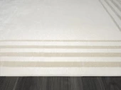 Elegance Eg003a Krem Halı Bej Kenar Çerçeveli Modern Viskon Doğal Iplik Bambu Halı Tozu Az Salon 156 X 230 KREM-BEJ - 5